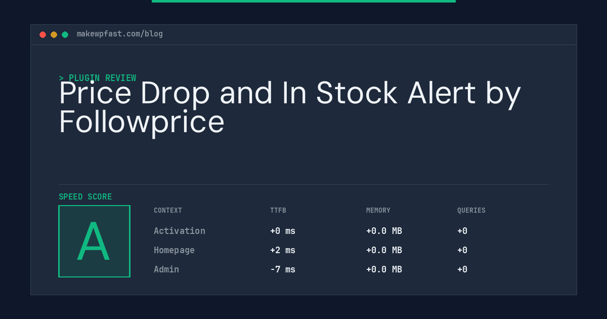 Price Drop and In Stock Alert by Followprice - MakeWPFast