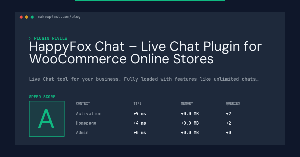 HappyFox Chat – Live Chat Plugin for WooCommerce Online Stores - MakeWPFast