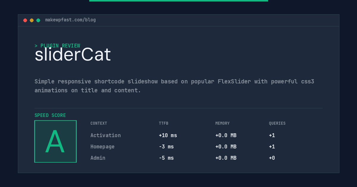 sliderCat - MakeWPFast