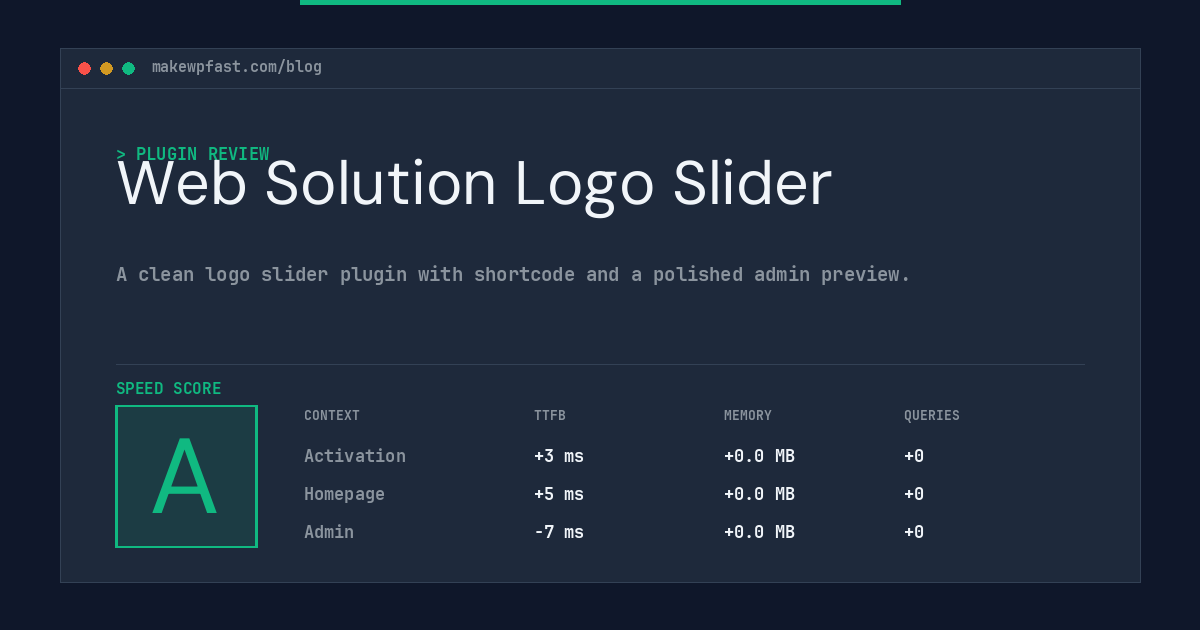 Web Solution Logo Slider - MakeWPFast