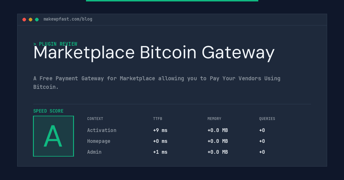 Marketplace Bitcoin Gateway - MakeWPFast