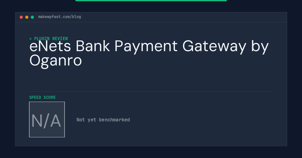 eNets Bank Payment Gateway by Oganro - MakeWPFast
