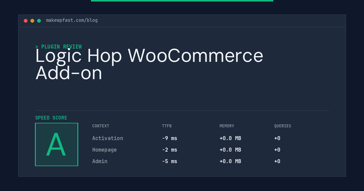 Logic Hop WooCommerce Add-on - MakeWPFast