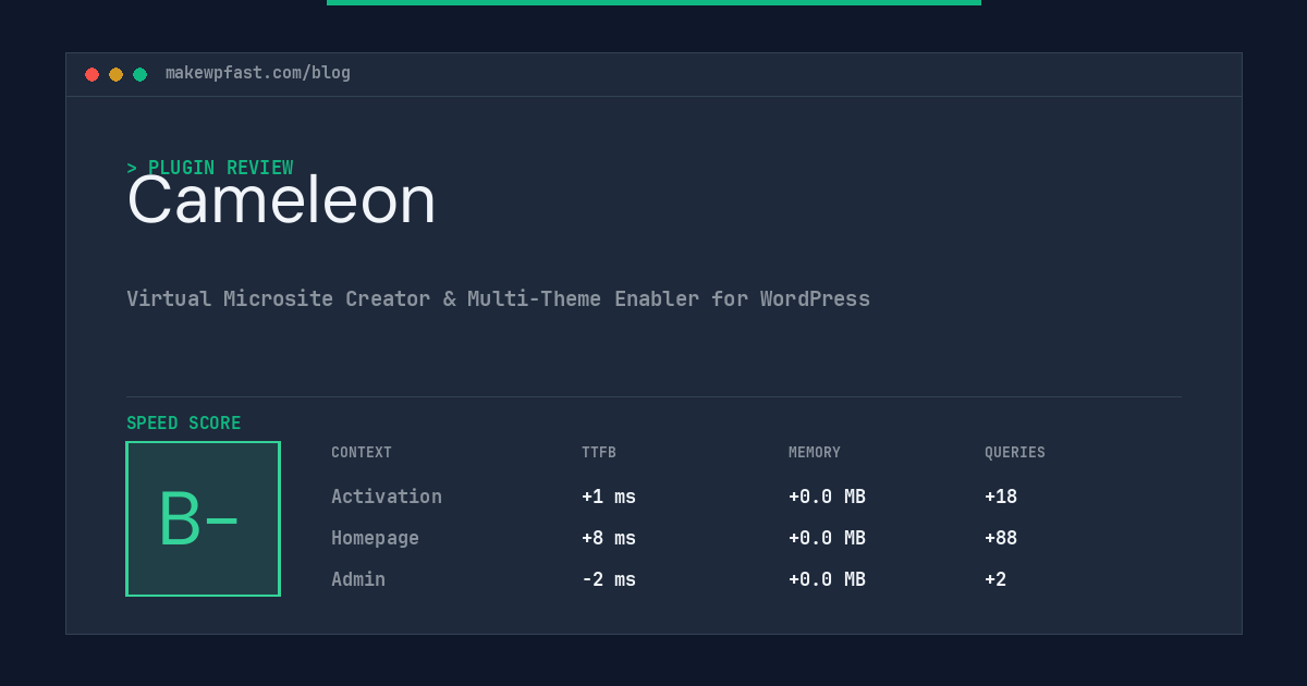 Cameleon - MakeWPFast