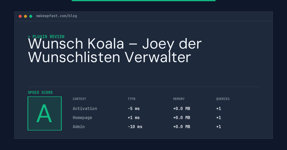Wunsch Koala – Joey der Wunschlisten Verwalter - MakeWPFast