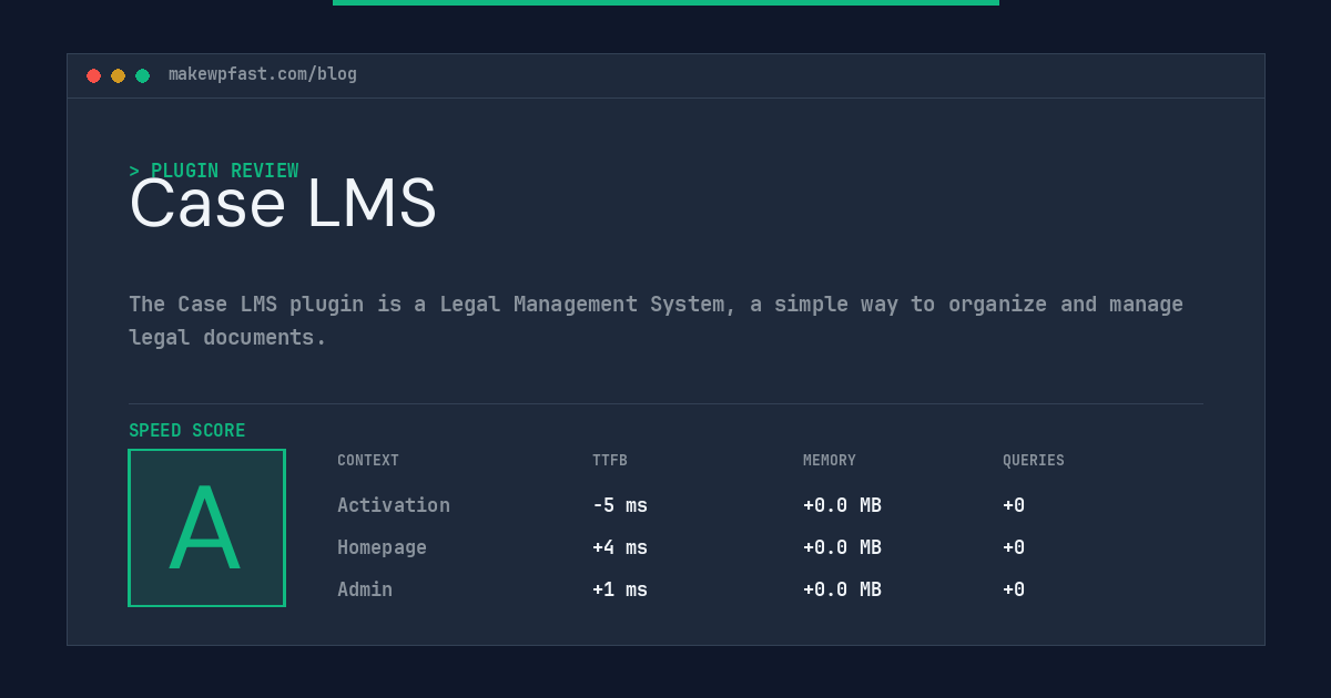 Case LMS - MakeWPFast