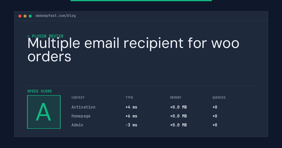 Multiple email recipient for woo orders - MakeWPFast