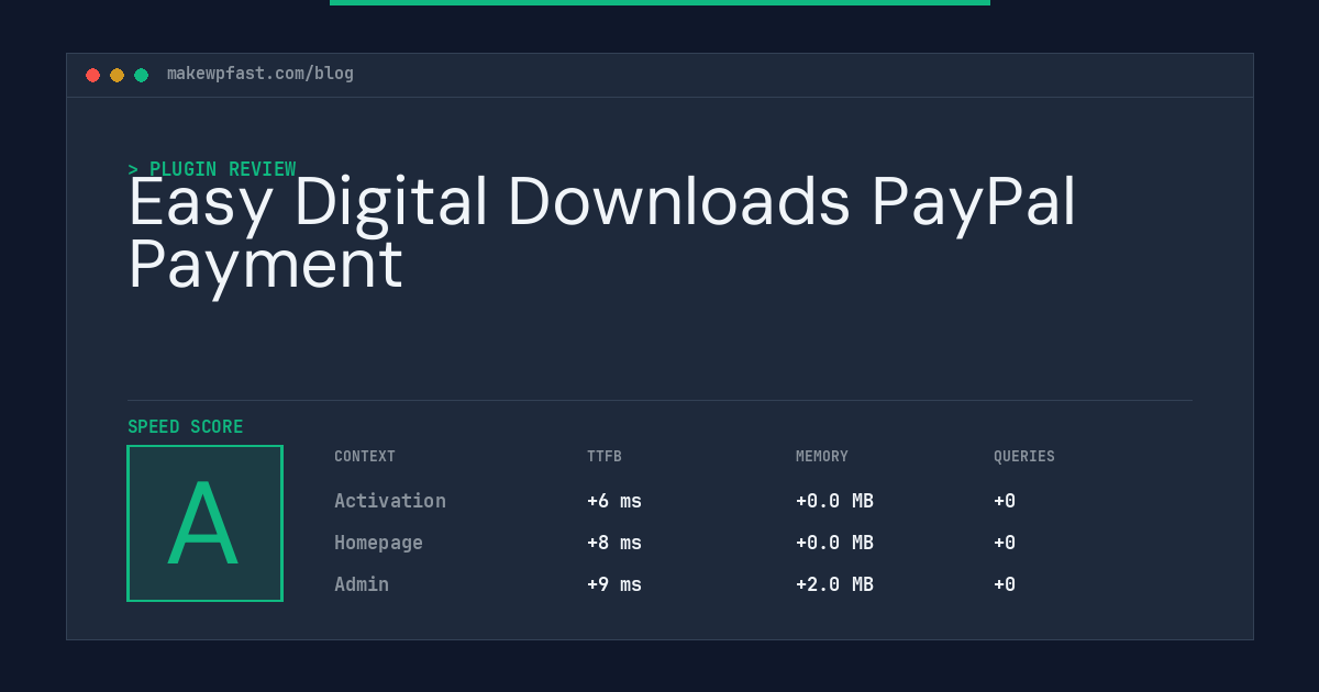 Easy Digital Downloads PayPal Payment - MakeWPFast