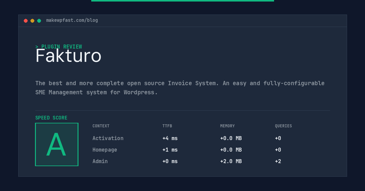 Fakturo - MakeWPFast