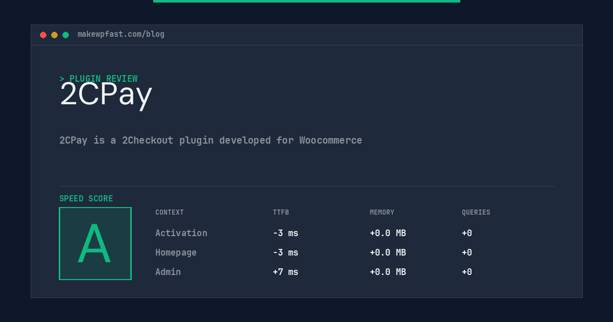 2CPay - MakeWPFast