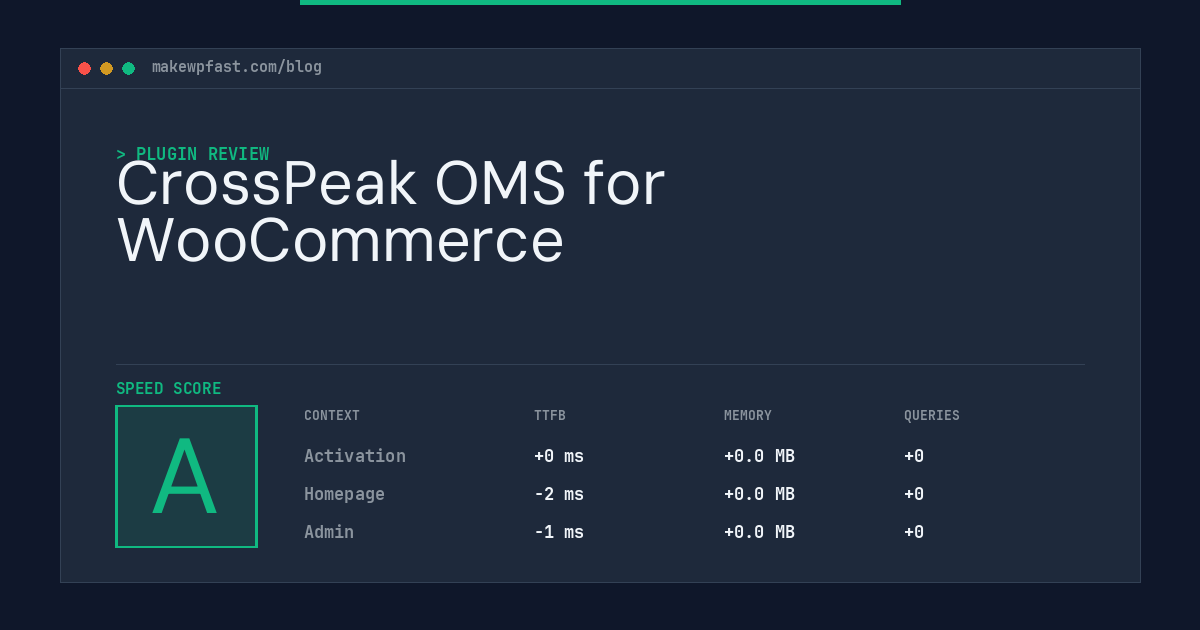 CrossPeak OMS for WooCommerce - MakeWPFast