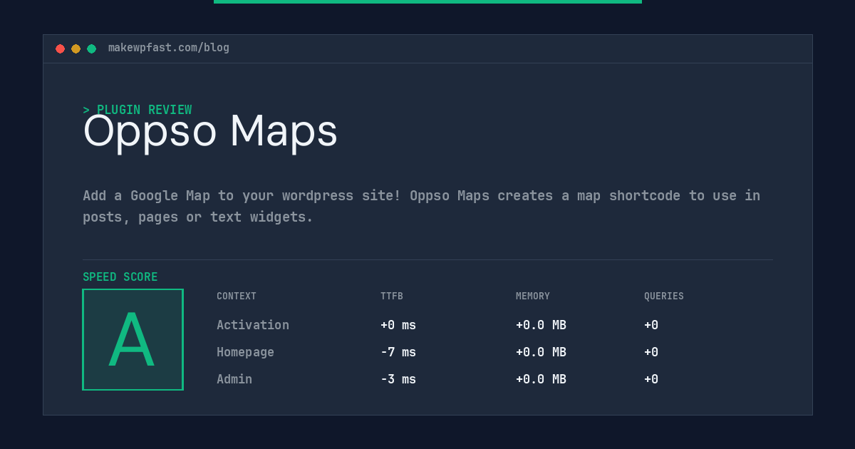 Oppso Maps - MakeWPFast