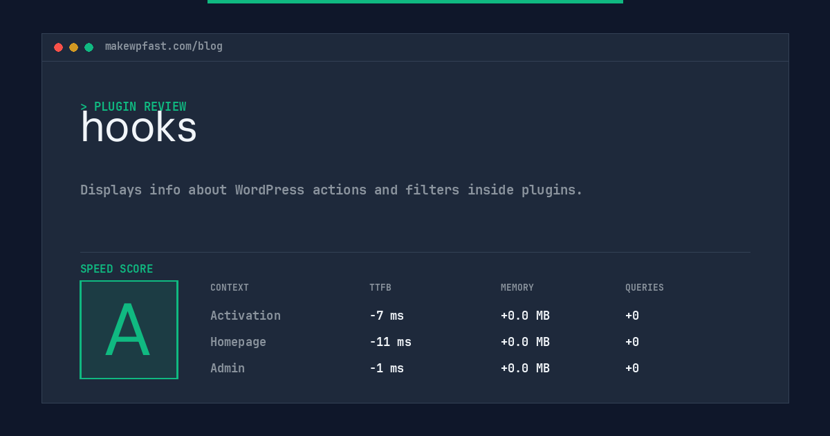 hooks - MakeWPFast