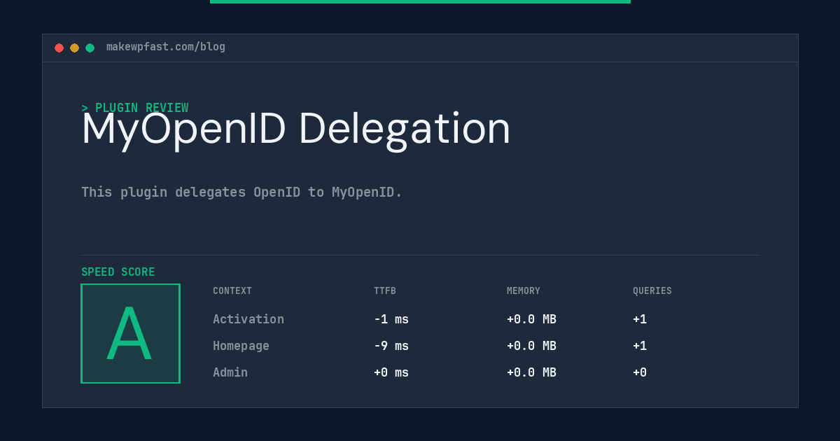 MyOpenID Delegation - MakeWPFast