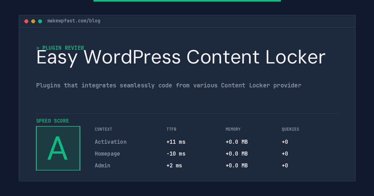 Easy WordPress Content Locker - MakeWPFast