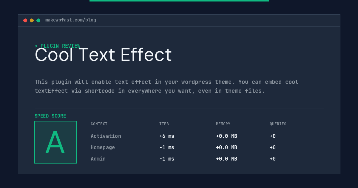 Cool Text Effect - MakeWPFast