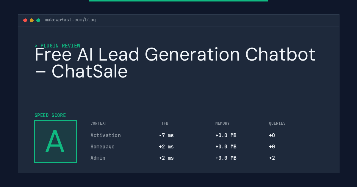 Free AI Lead Generation Chatbot – ChatSale - MakeWPFast
