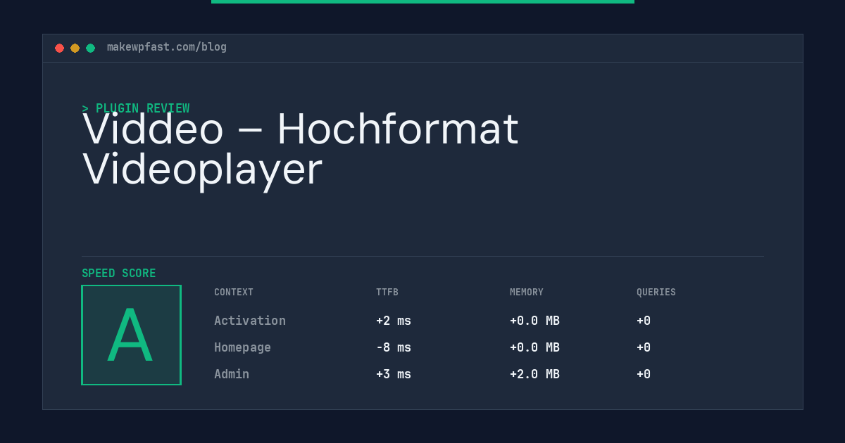 Viddeo – Hochformat Videoplayer - MakeWPFast