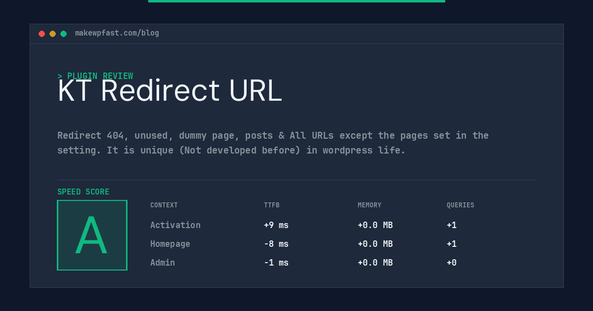 KT Redirect URL - MakeWPFast