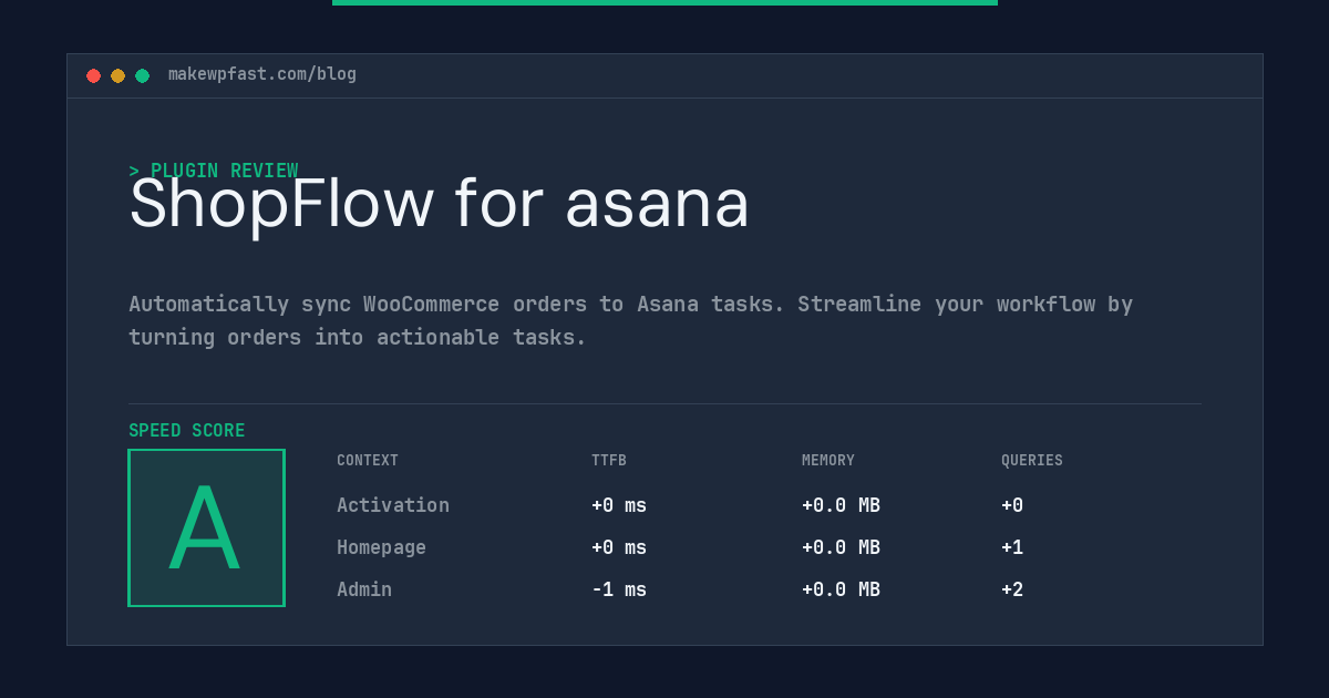 ShopFlow for asana - MakeWPFast