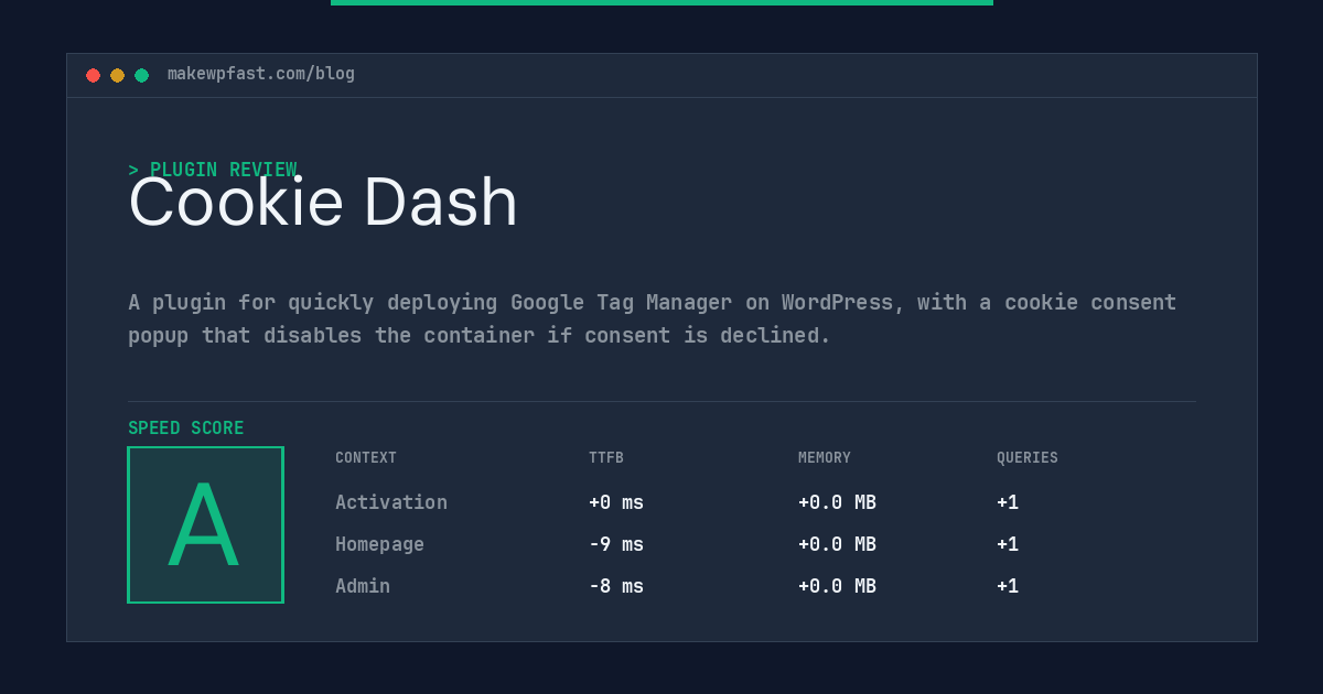 Cookie Dash - MakeWPFast