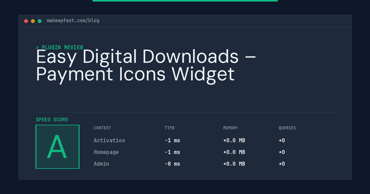 Easy Digital Downloads – Payment Icons Widget - MakeWPFast