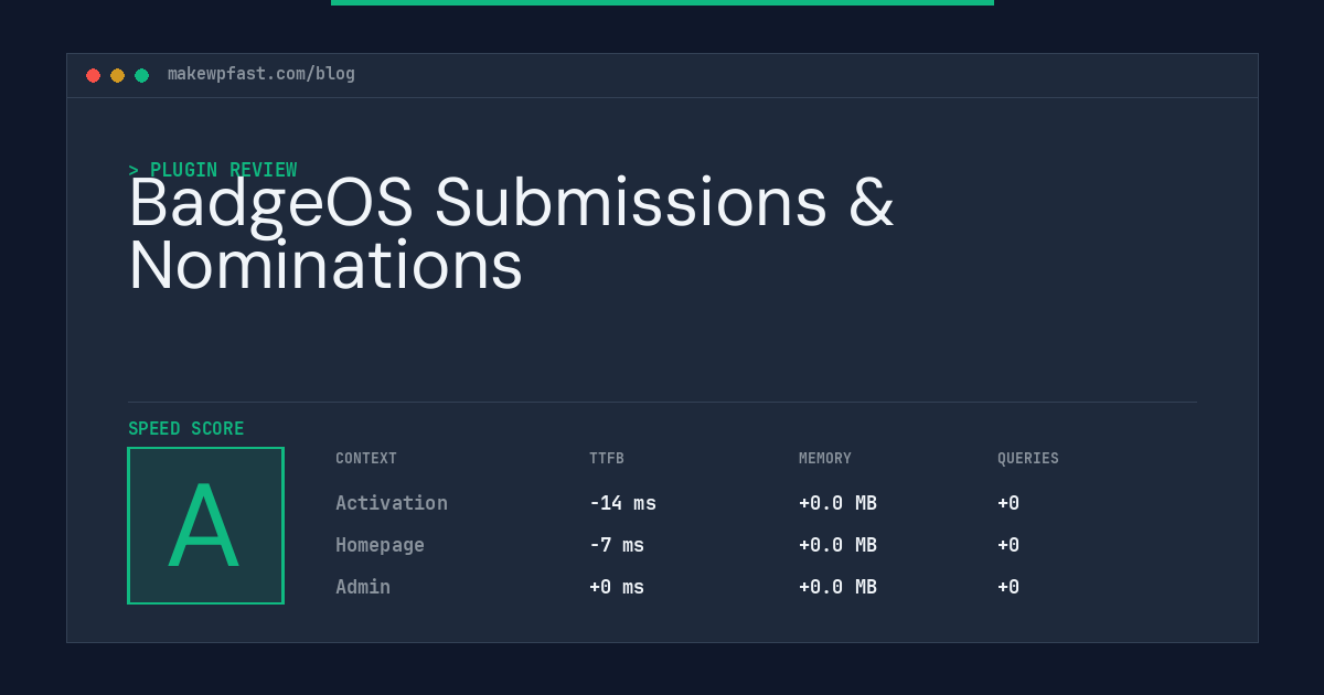 BadgeOS Submissions & Nominations - MakeWPFast