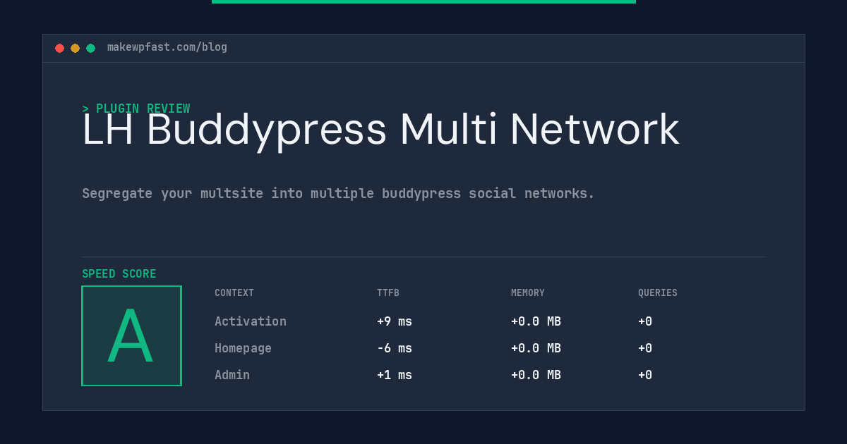 LH Buddypress Multi Network - MakeWPFast