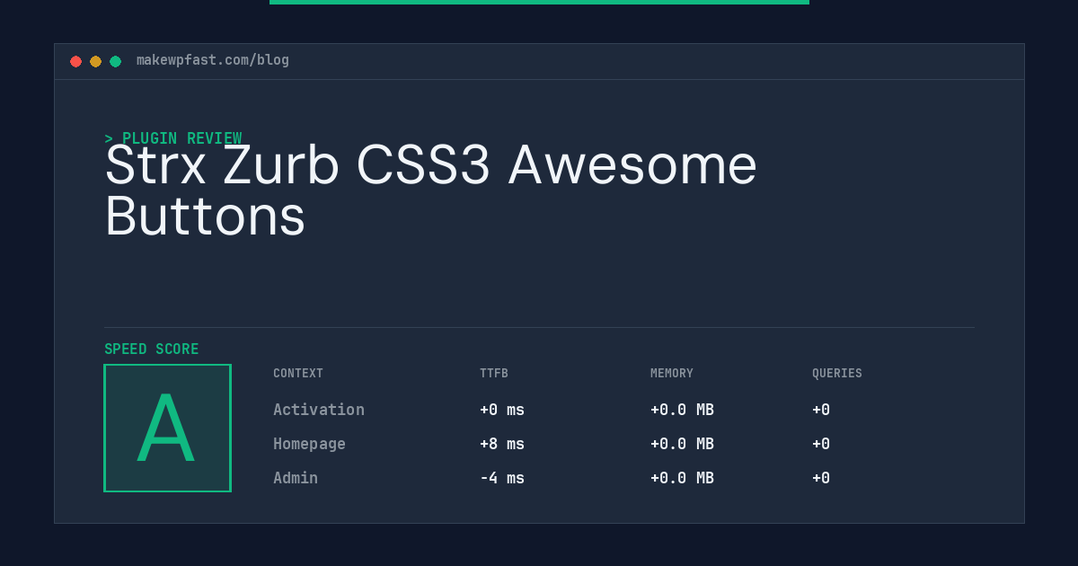 Strx Zurb CSS3 Awesome Buttons - MakeWPFast