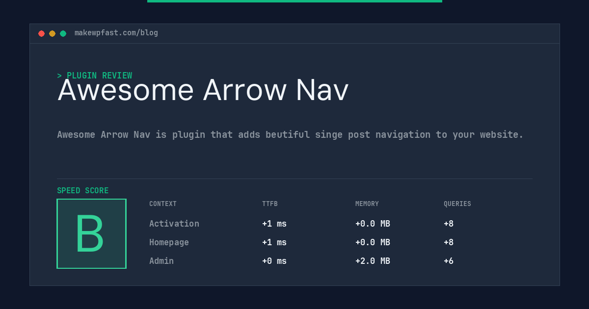Awesome Arrow Nav - MakeWPFast