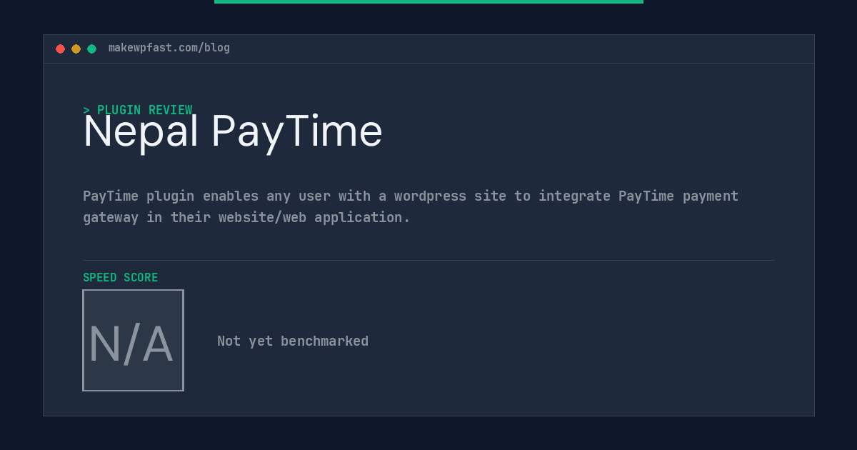 Nepal PayTime - MakeWPFast