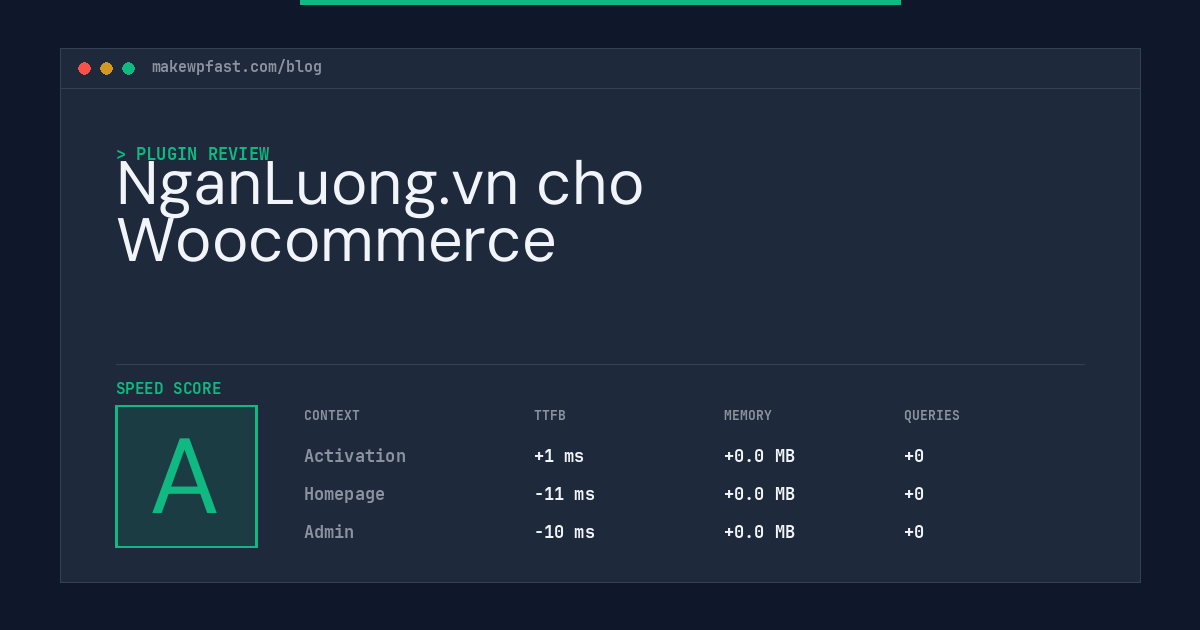 NganLuong.vn cho Woocommerce - MakeWPFast