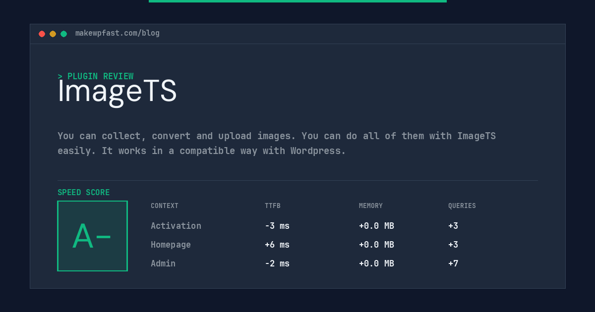 ImageTS - MakeWPFast
