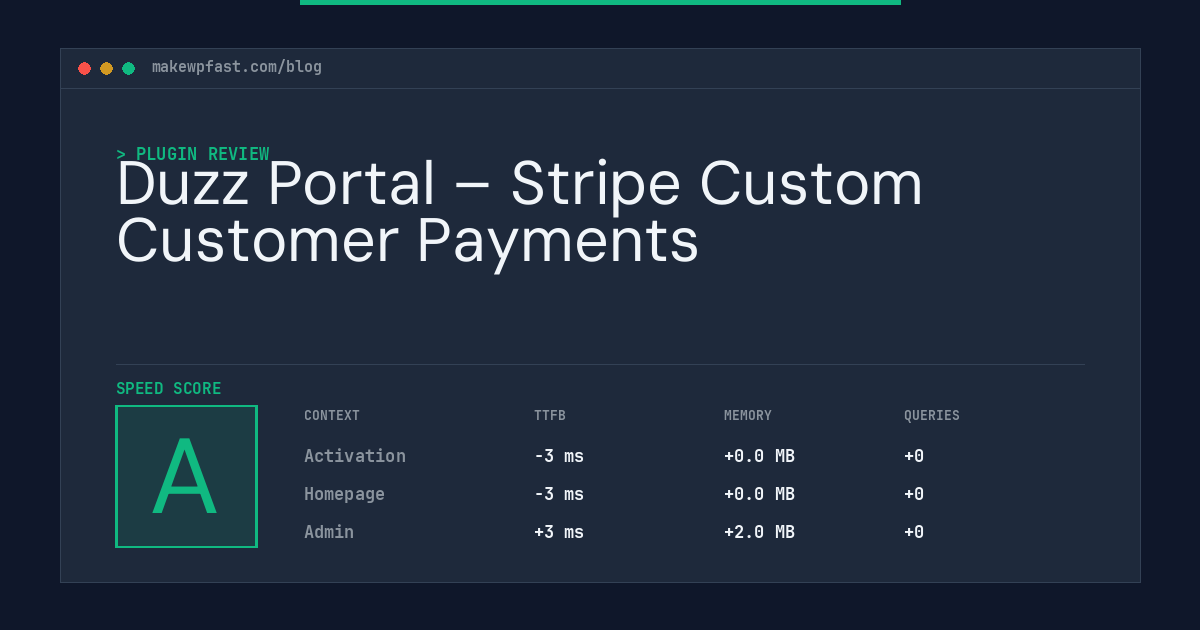 Duzz Portal – Stripe Custom Customer Payments - MakeWPFast