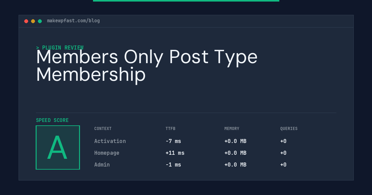 Members Only Post Type Membership - MakeWPFast