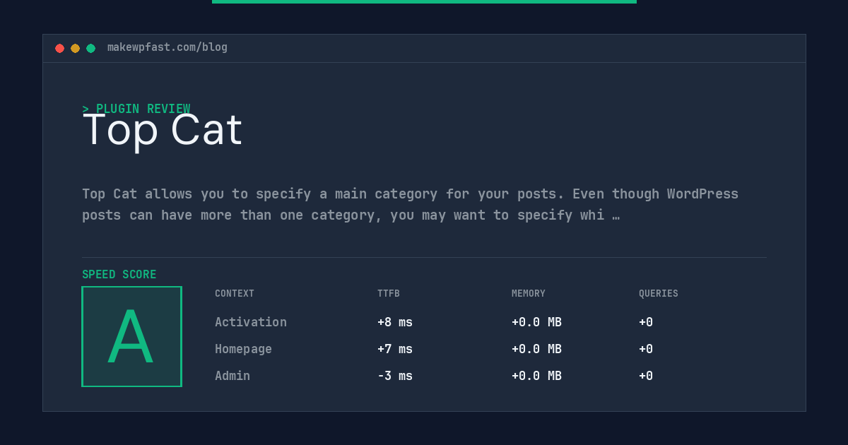 Top Cat - MakeWPFast