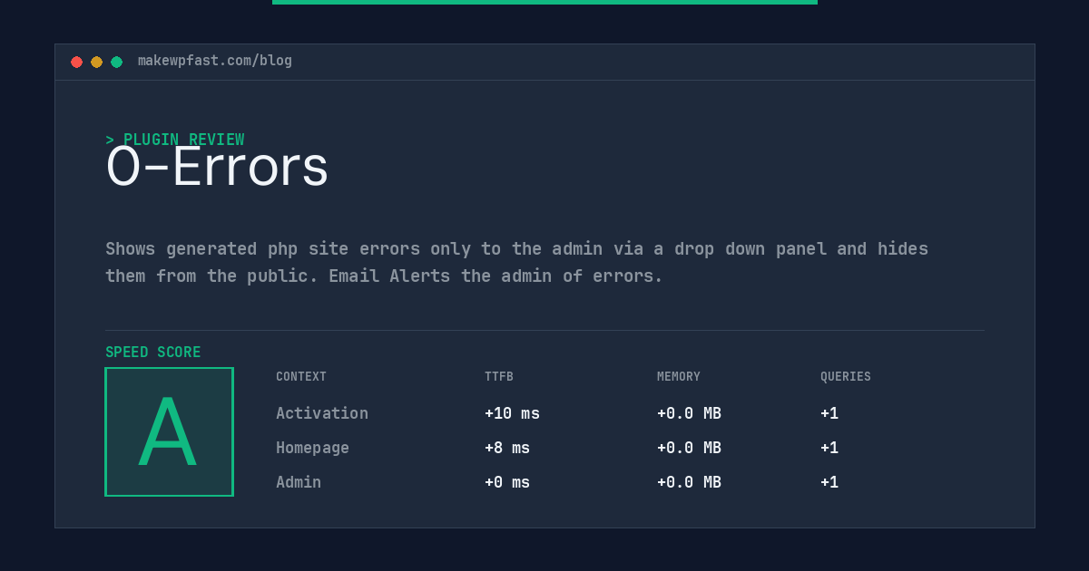 0-Errors - MakeWPFast