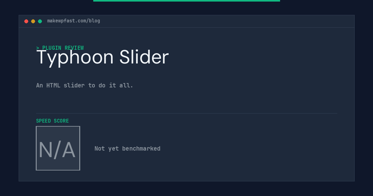 Typhoon Slider - MakeWPFast