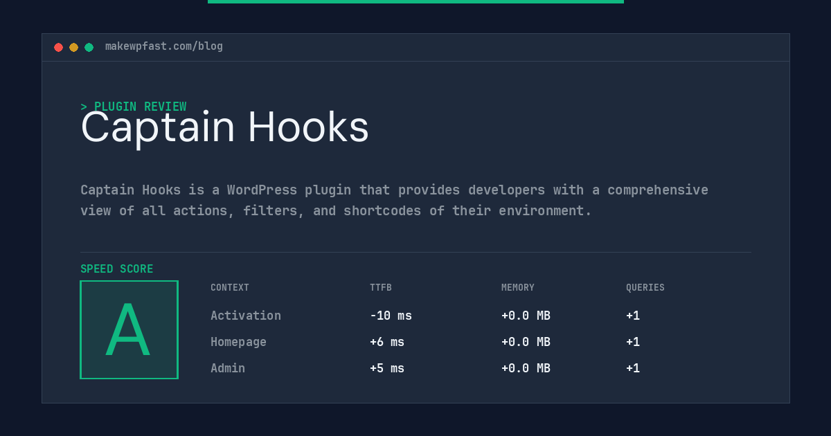 Captain Hooks - MakeWPFast