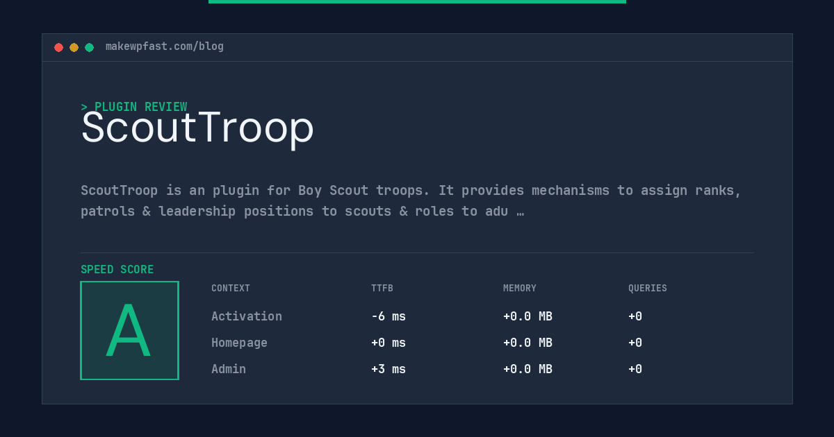 ScoutTroop - MakeWPFast