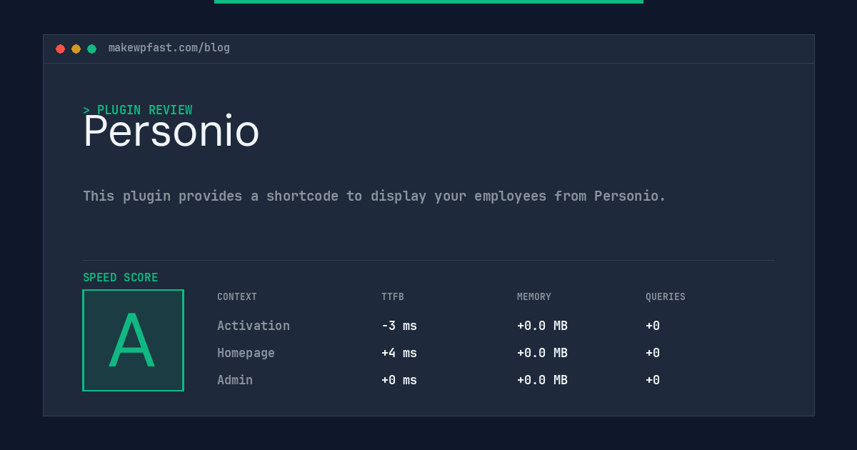 Personio - MakeWPFast