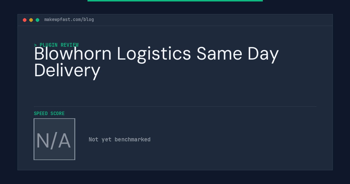 Blowhorn Logistics Same Day Delivery - MakeWPFast
