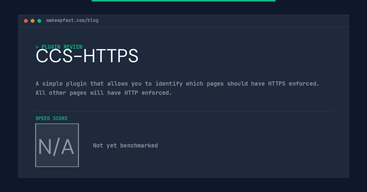 CCS-HTTPS - MakeWPFast