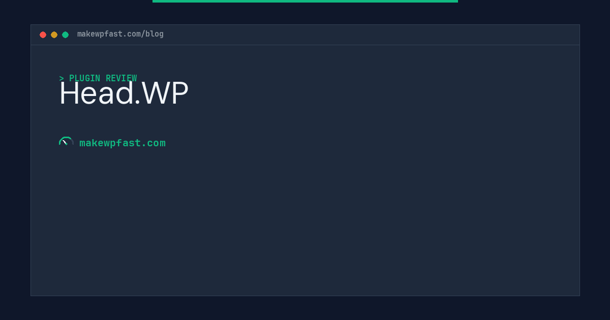 Head.WP - MakeWPFast
