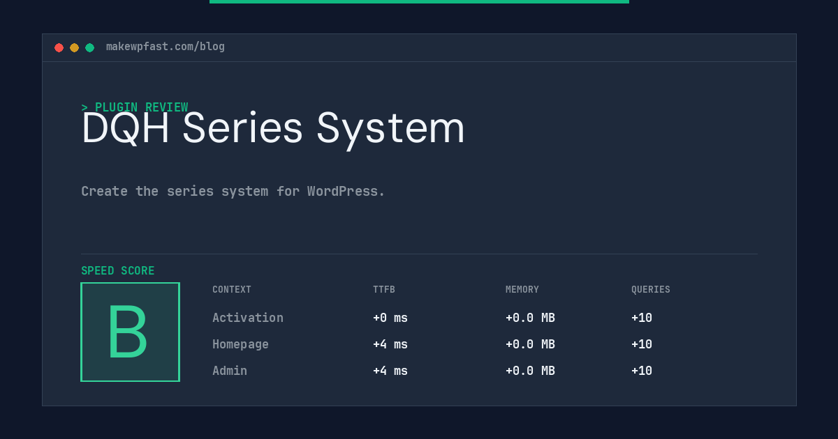 DQH Series System - MakeWPFast