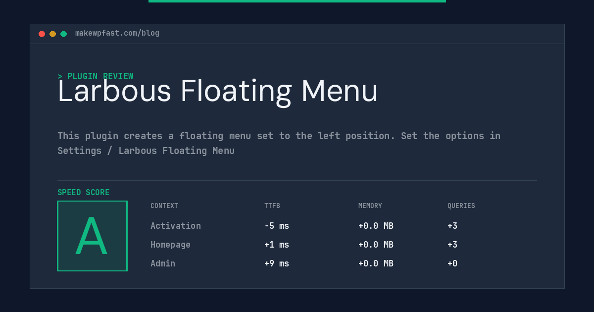Larbous Floating Menu - MakeWPFast