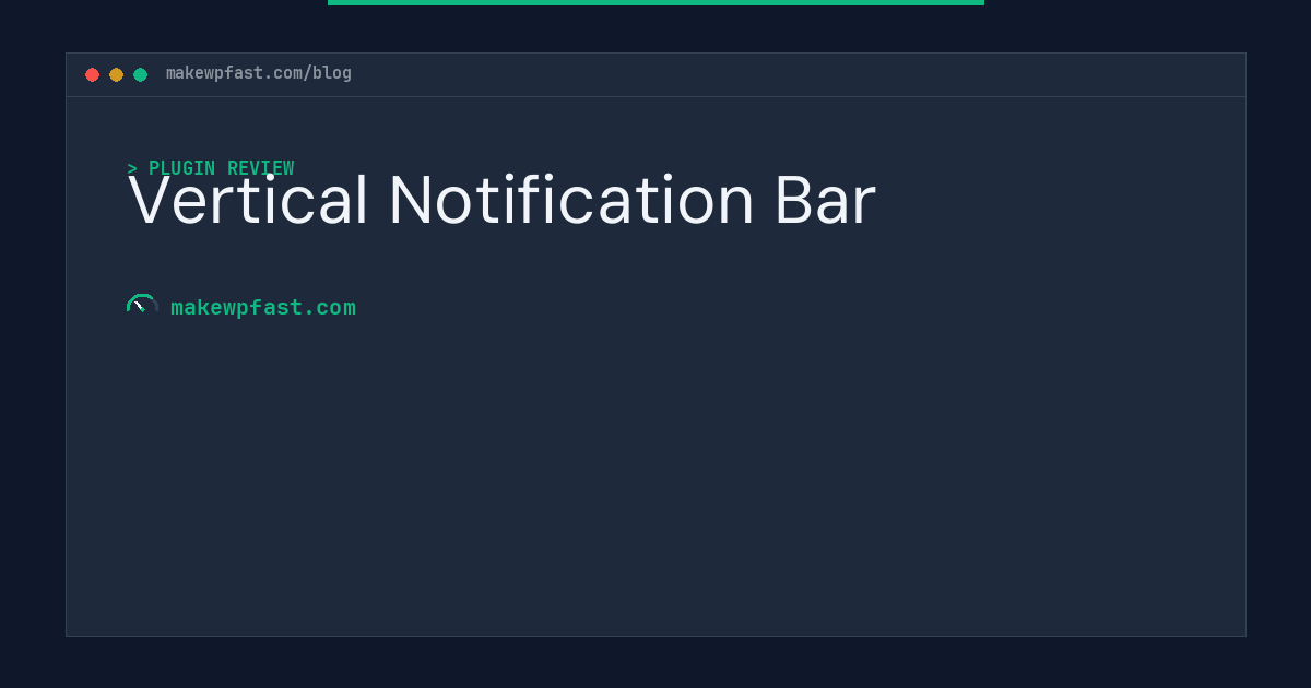 Vertical Notification Bar - MakeWPFast