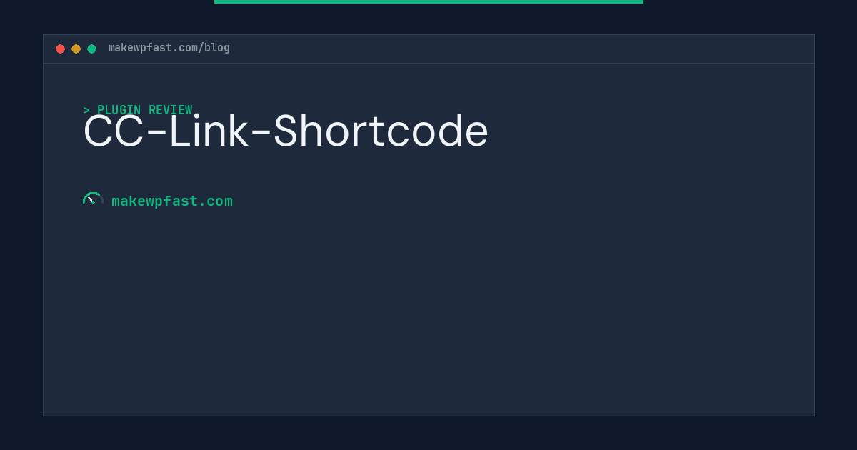 CC-Link-Shortcode - MakeWPFast