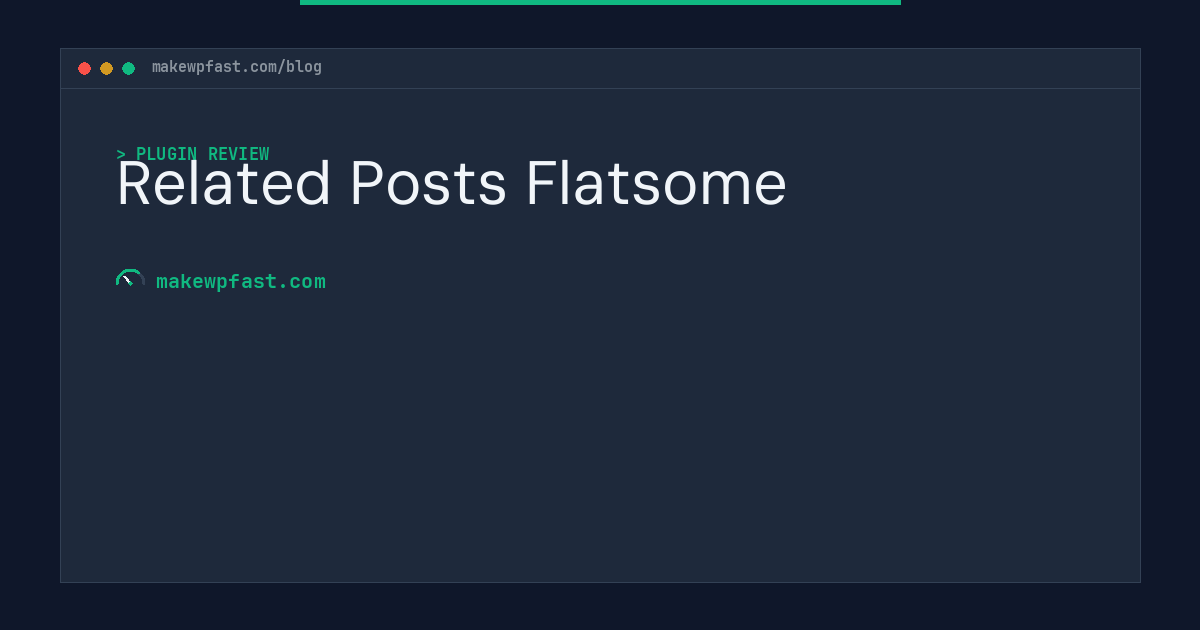 Related Posts Flatsome - MakeWPFast