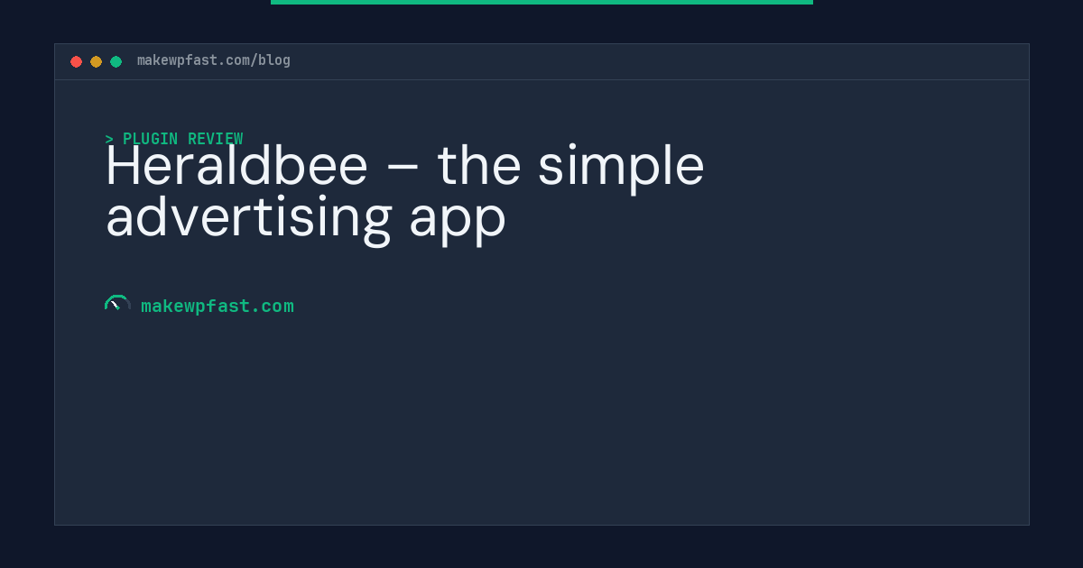 Heraldbee – the simple advertising app - MakeWPFast